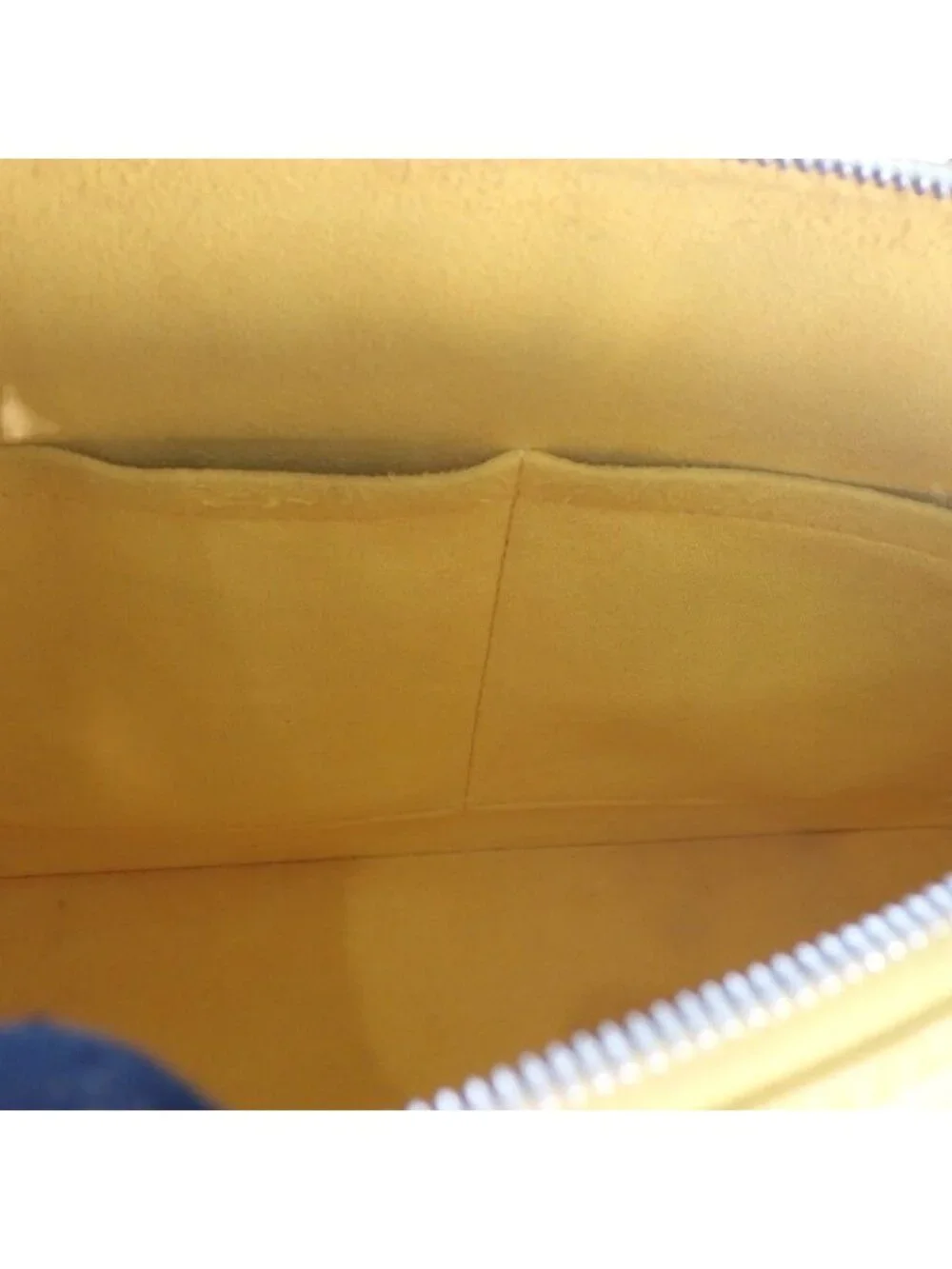 Louis Vuitton Alma PM Epi Handbag Citron Yellow Silver